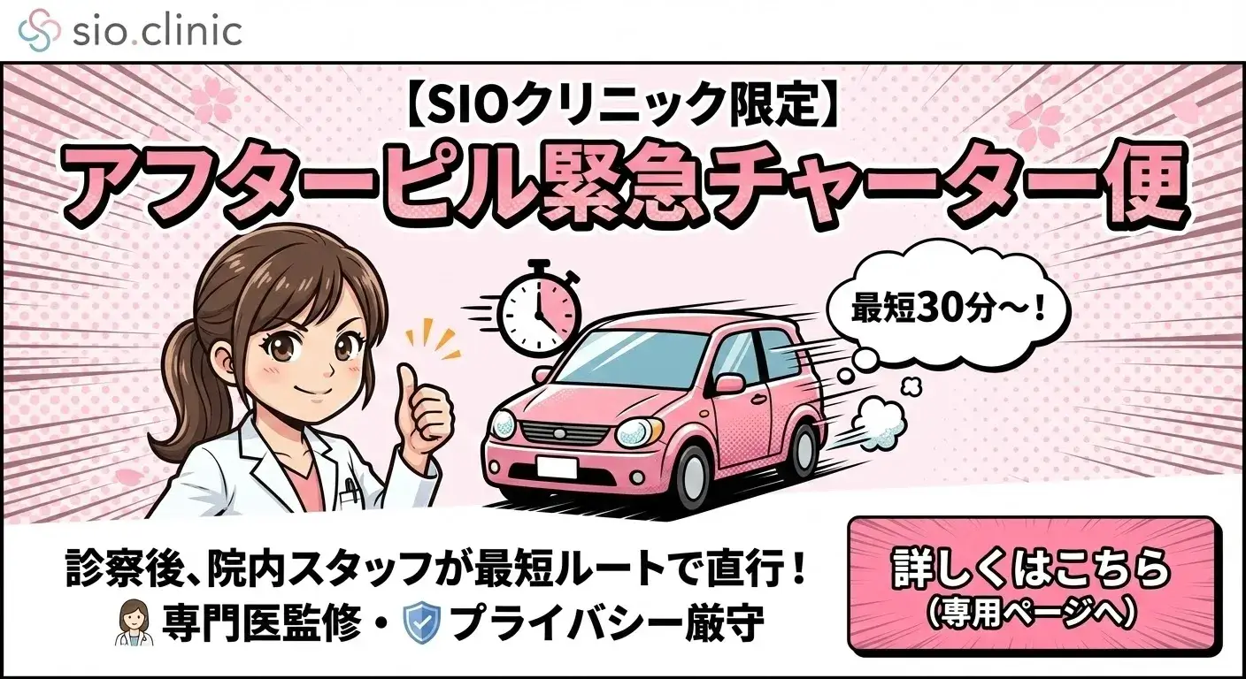 アフターピル緊急チャーター便サービスについて-オンライン診療